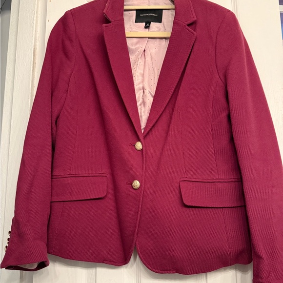 Banana Republic Jackets & Blazers - Banana Republic Wine Blazer with Gold Accents